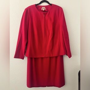 Talbots Red Women's Dress Suit